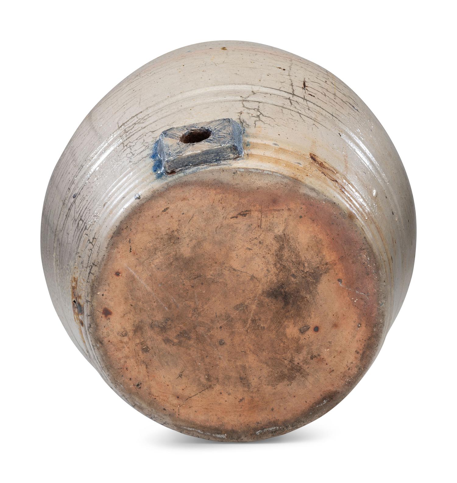 A Bennage & Sutherland Five-Gallon Incised 'Whiskey' Keg