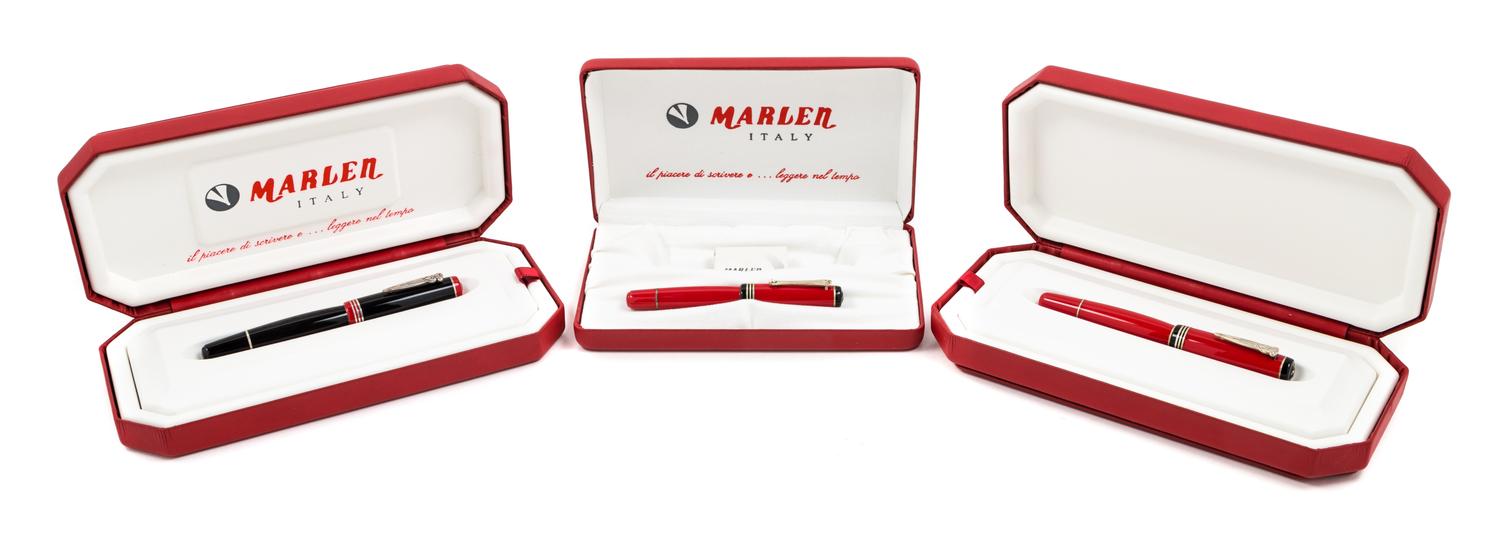 A Group of Three Marlen Basilea Special Edition Fountain Pens