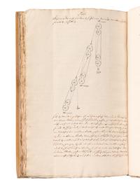 [MANUSCRIPT—ENGINEERING]. [JUNGENICKEL, Andreas (fl. 1661-1683)]. “Machination Herren Andreas Jüngenickels Churf. Sachs. Battrimeister. [Germany, late 17th century].