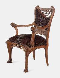 Set of Four Chairs, comprising two side chairs and two armchairs