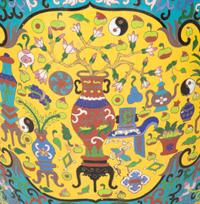 A Pair of Chinese Cloisonné Garden Seats