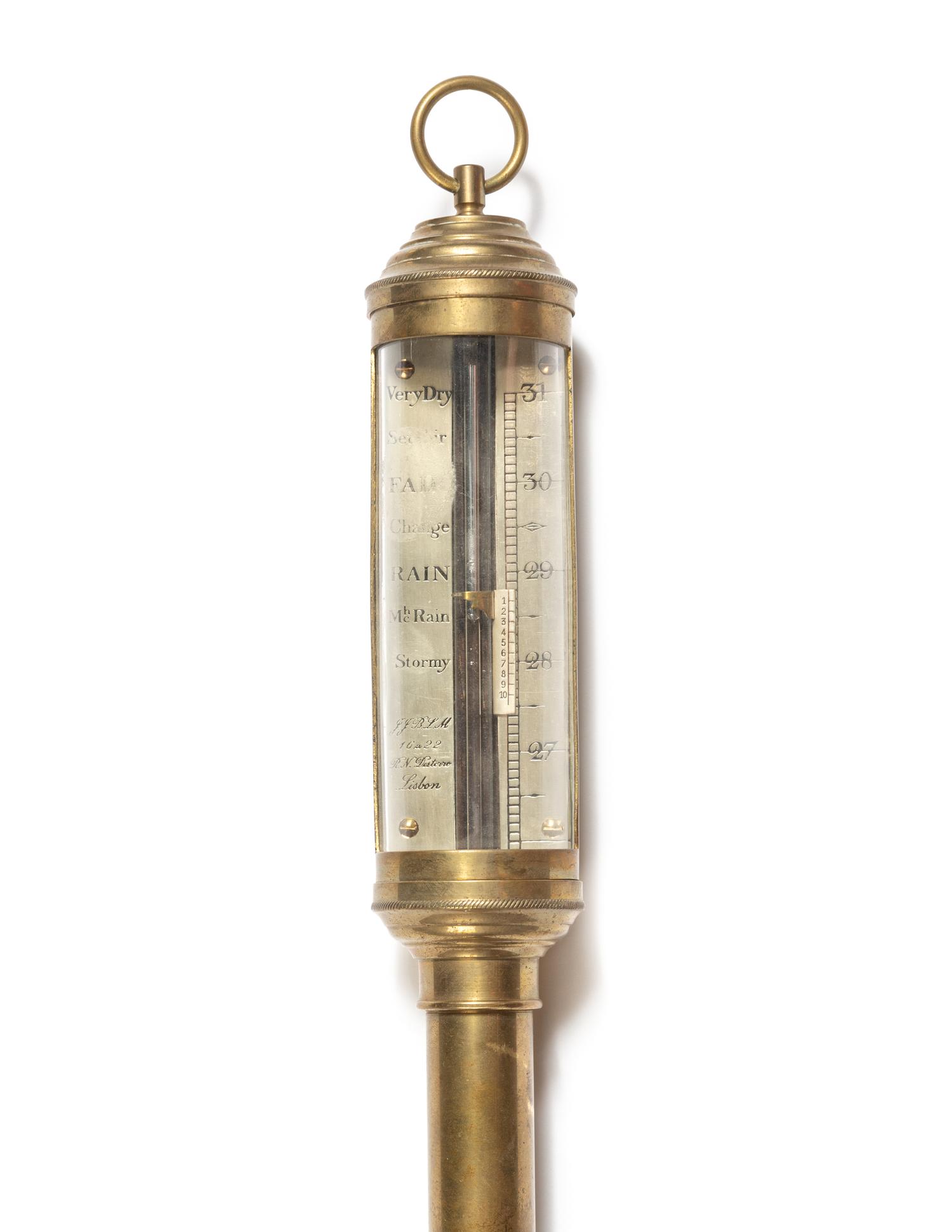 A Portuguese Brass Ship's Barometer