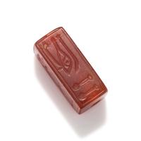An Egyptian Carnelian Incised Bead with the Cartouche of Amenhotep III