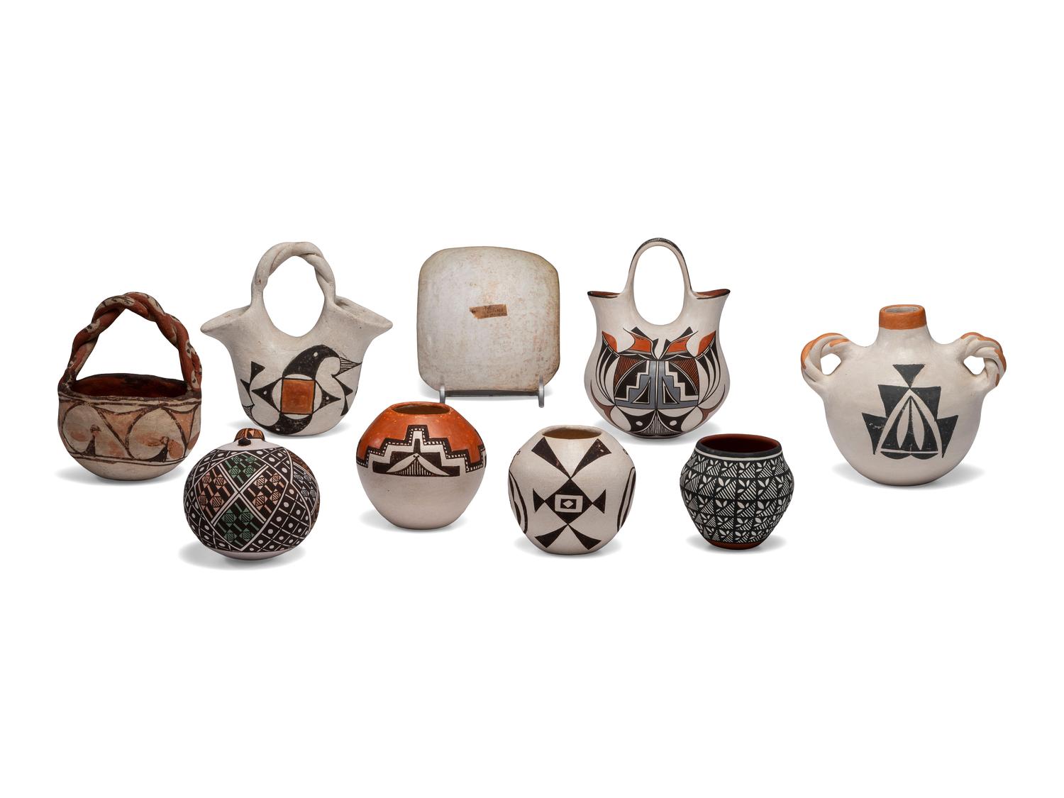 Group of Assorted Acoma and Laguna Pottery