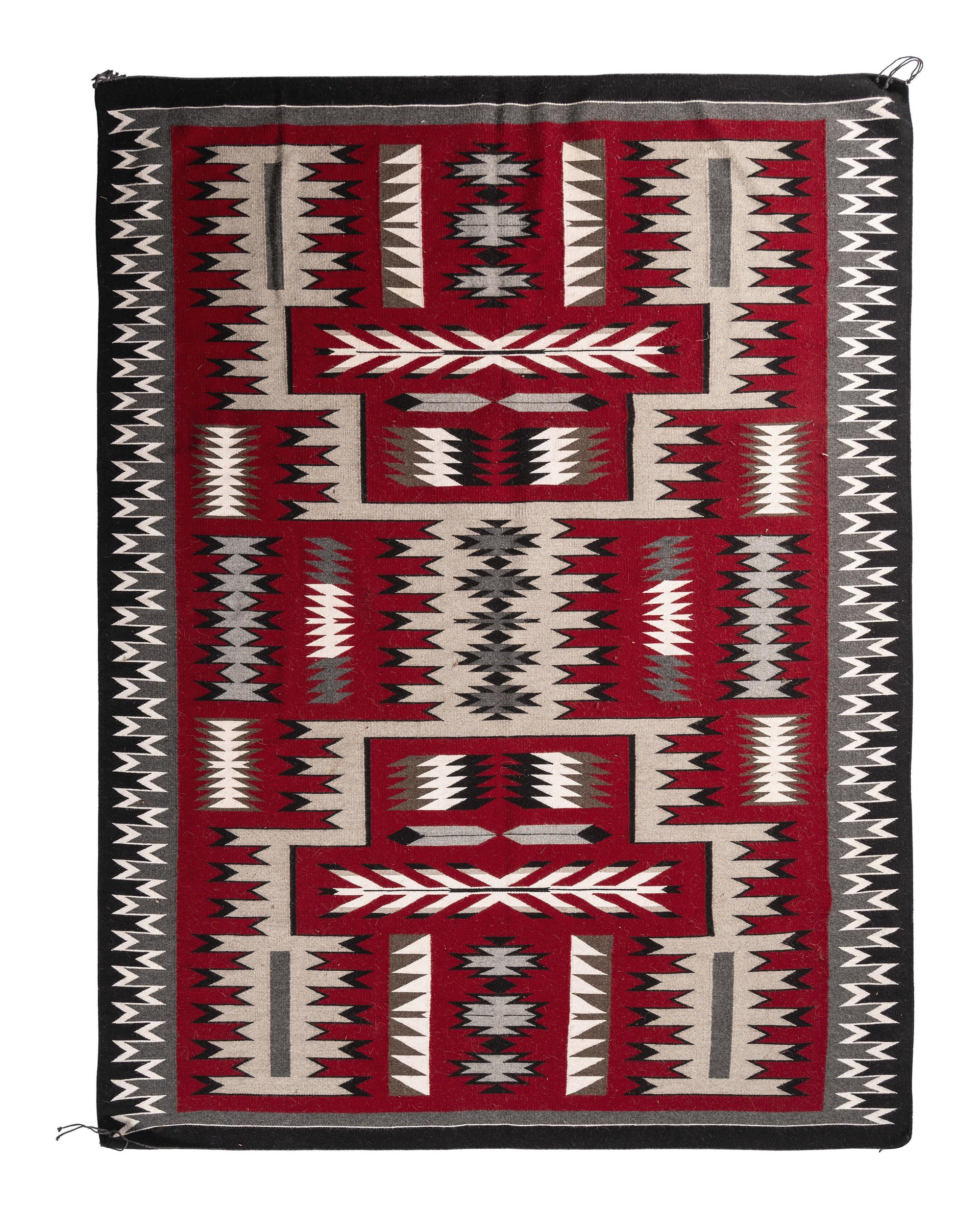 Roomsize Navajo Storm Pattern Weaving / Rug