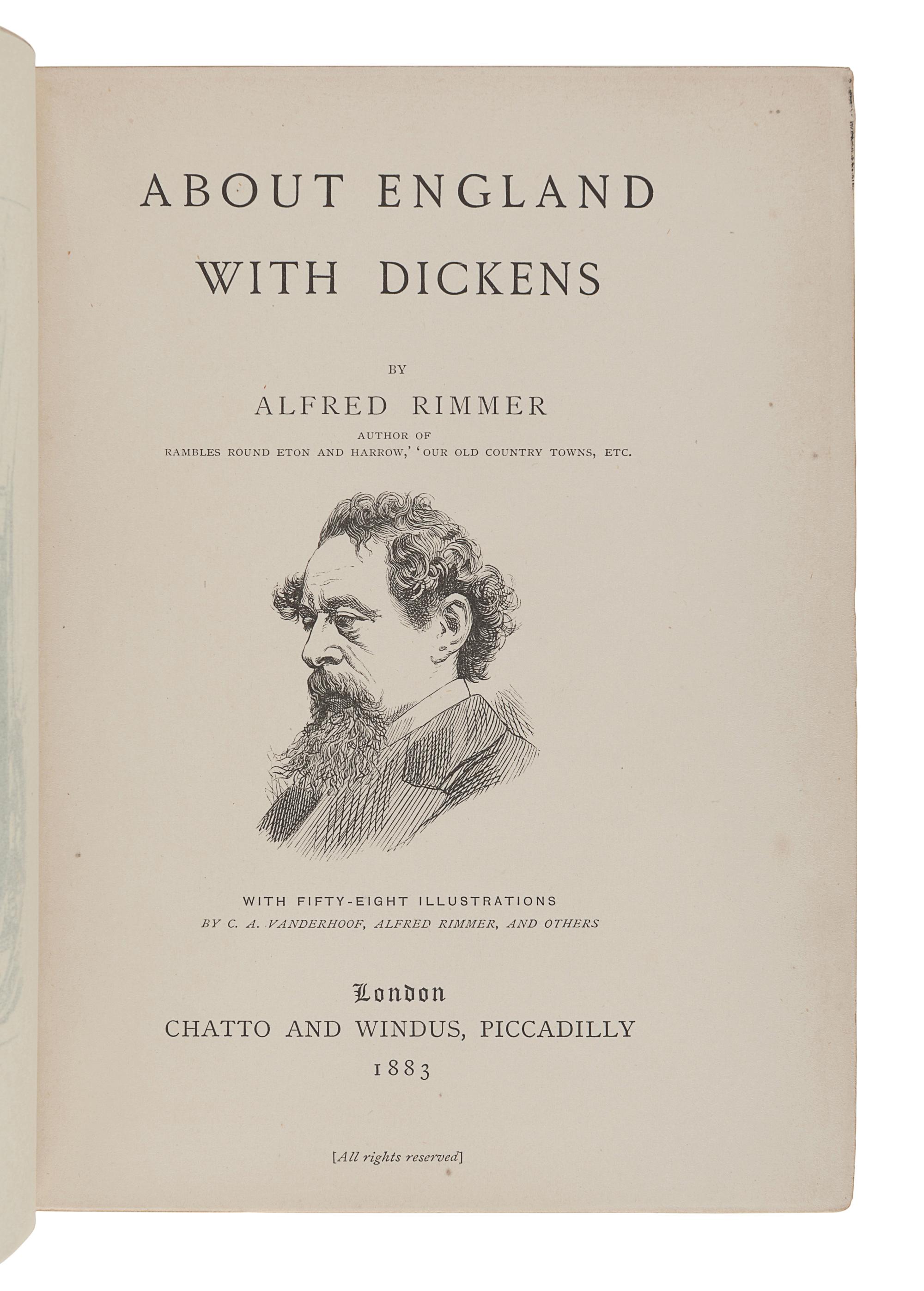 [DICKENS, Charles (1812-1870)]. A group of 3 works about Dickens, comprising: