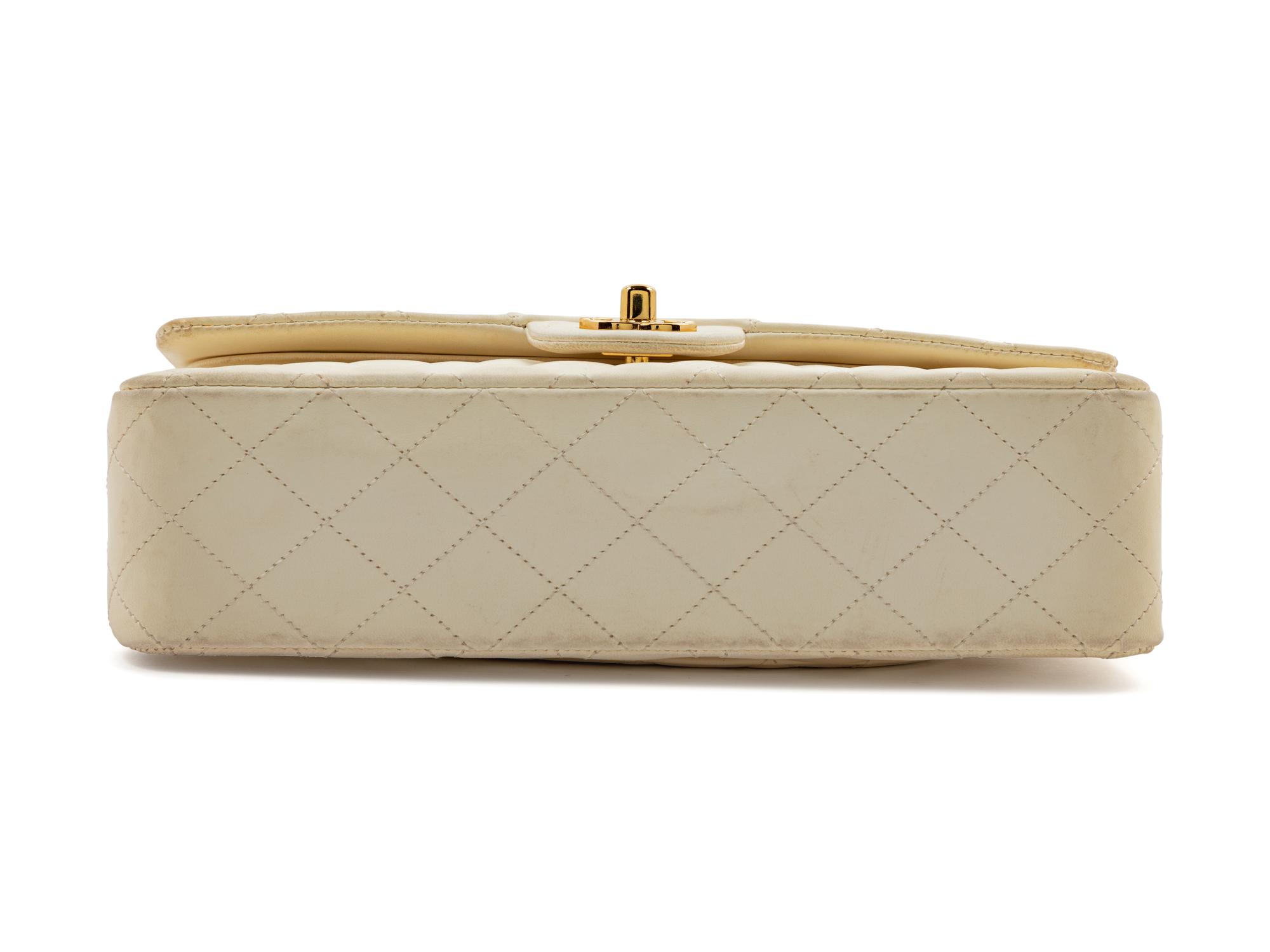 Chanel Cream Medium Double Flap Bag, 2004-2005