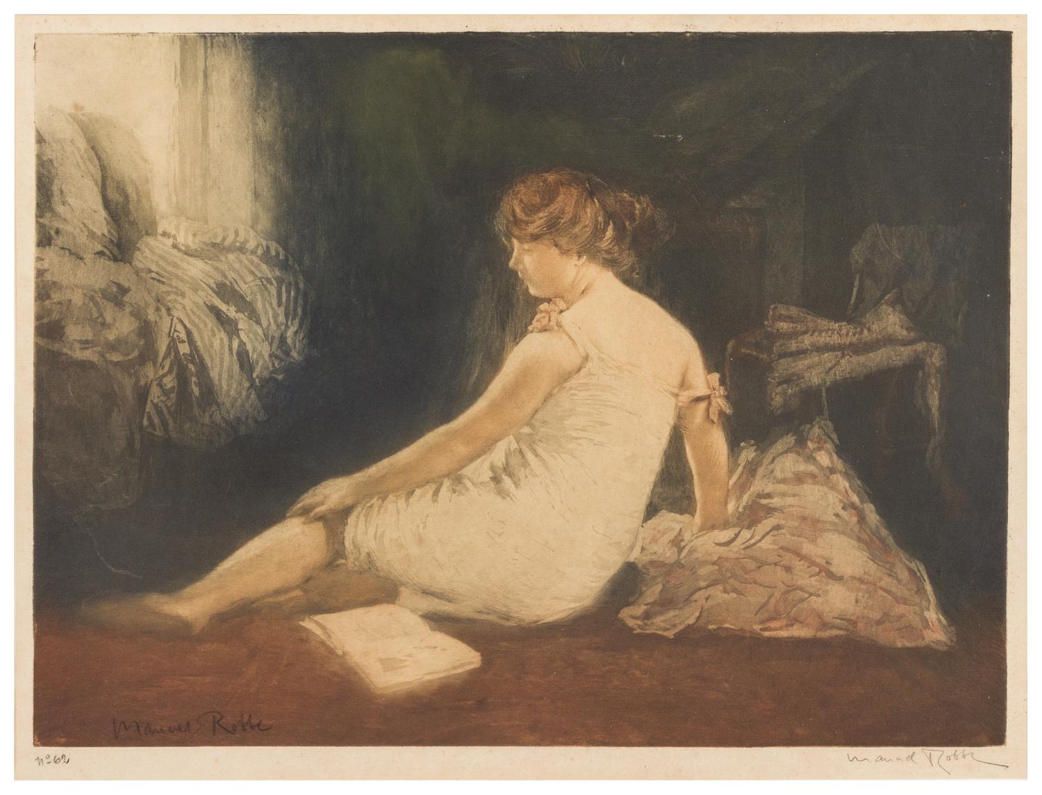 Manuel Robbe, (French, 1872-1936), Le deshabille, c. 1909