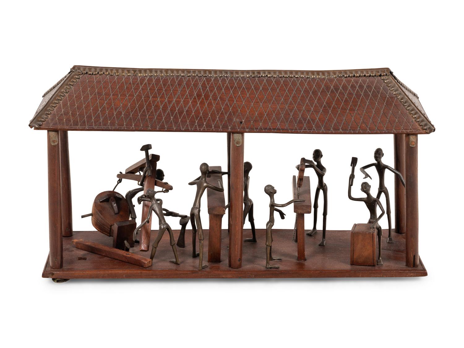A Model of Benin or Dahomey Artisans at Work