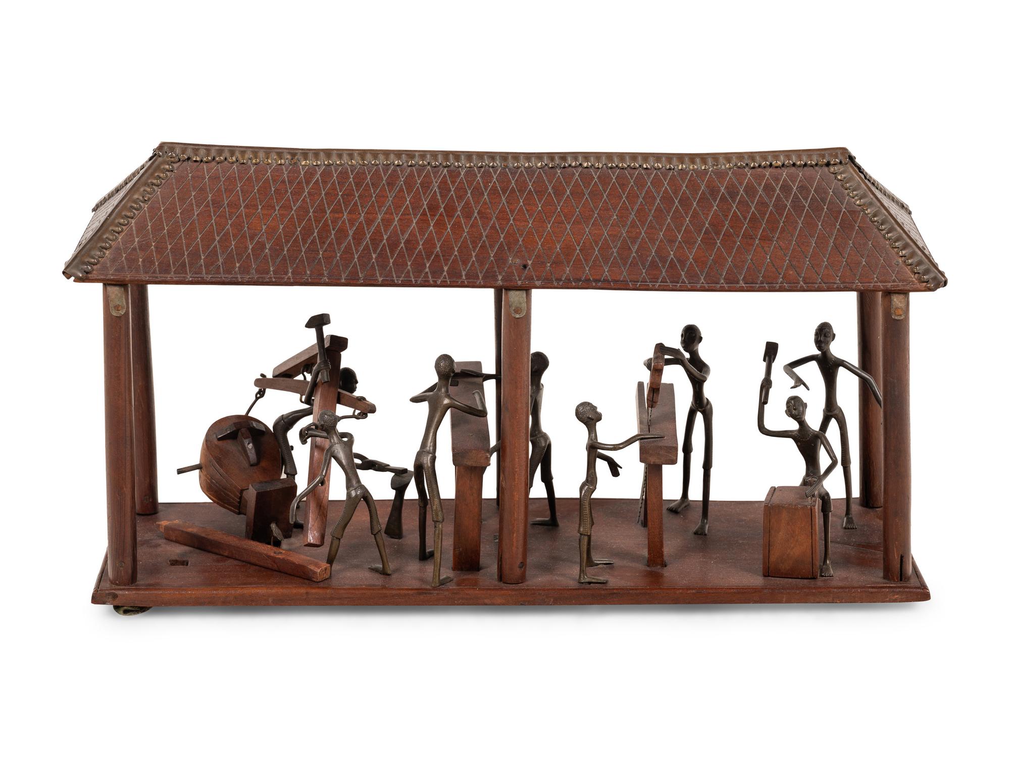 A Model of Benin or Dahomey Artisans at Work