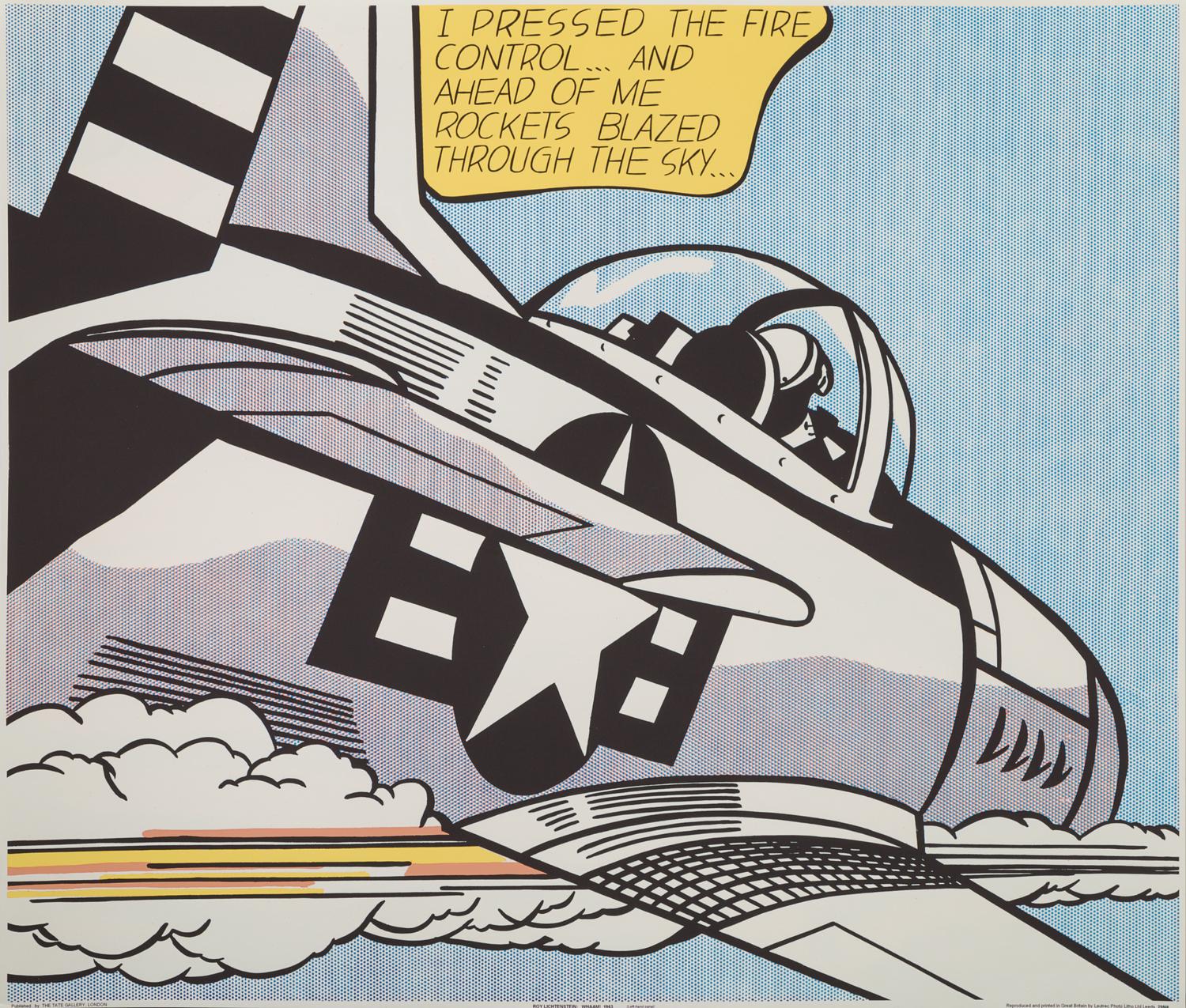After Roy Lichtenstein, (American, 1923-1997), Whaam!, 1968 (diptych)