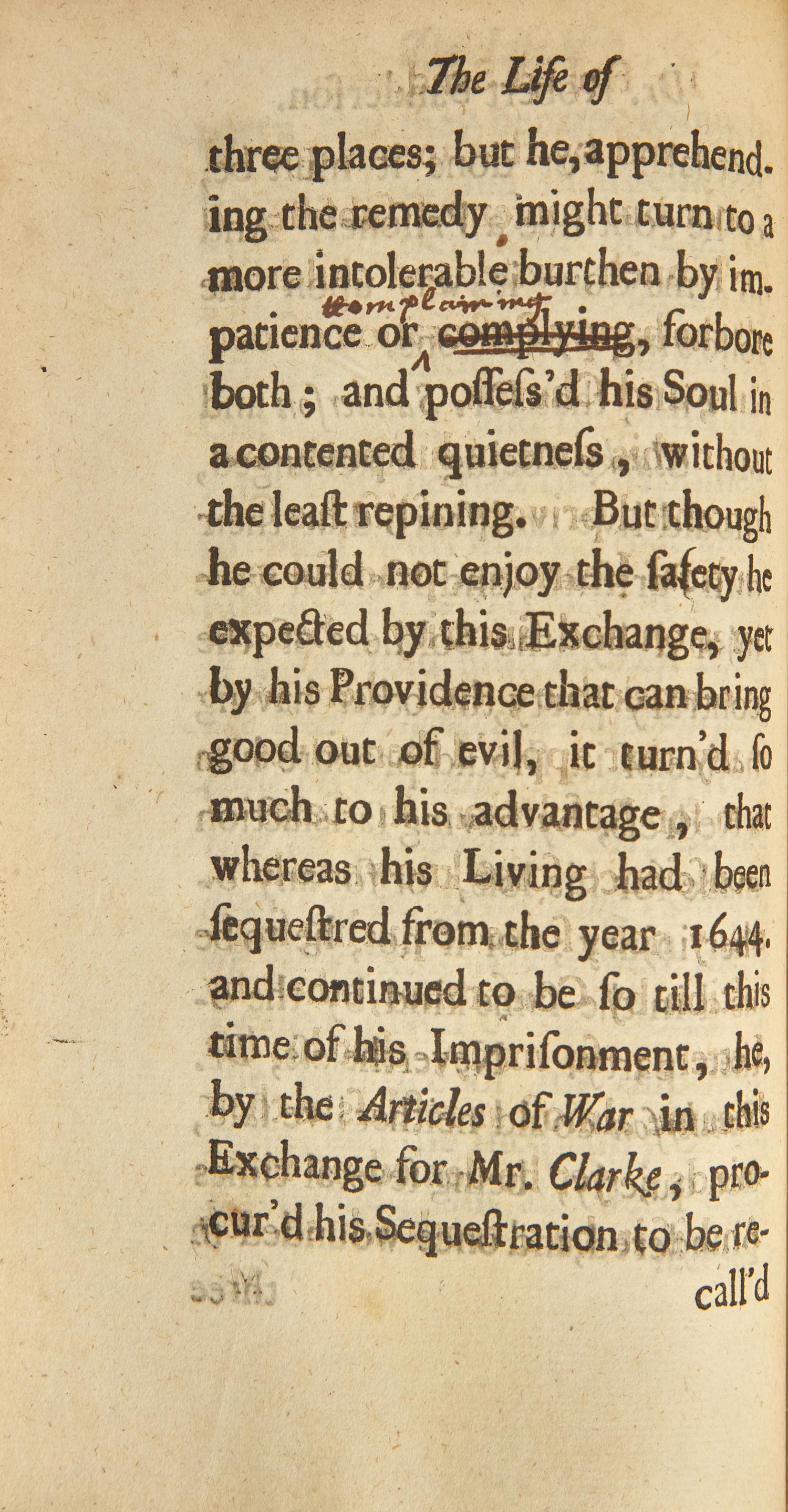 [Literature] Walton, Izaak. The Life of Dr. Sanderson, Late Bishop of Lincoln...