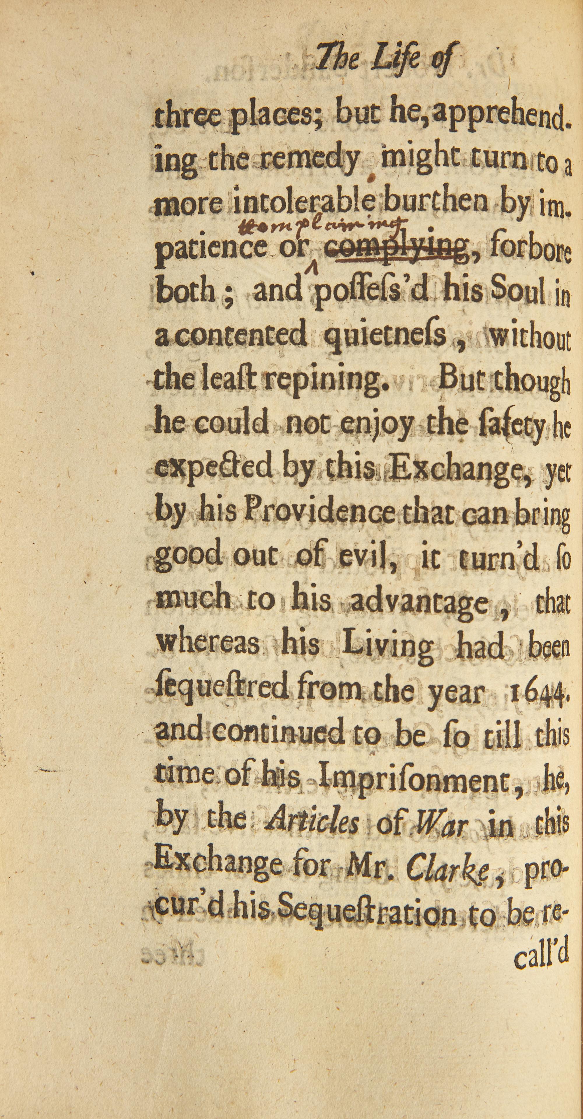[Literature] Walton, Izaak. The Life of Dr. Sanderson, Late Bishop of Lincoln...