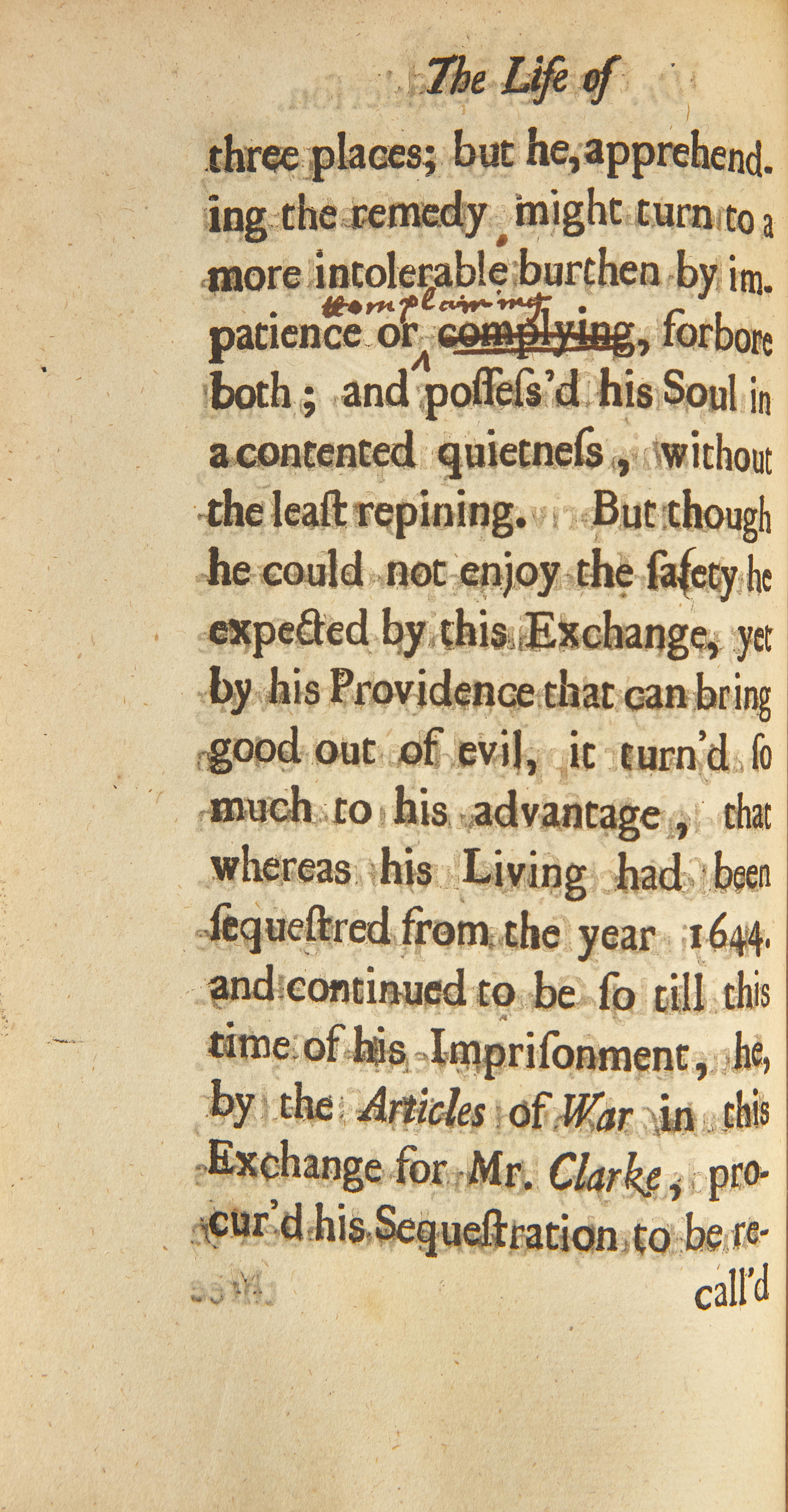 [Literature] Walton, Izaak. The Life of Dr. Sanderson, Late Bishop of Lincoln...