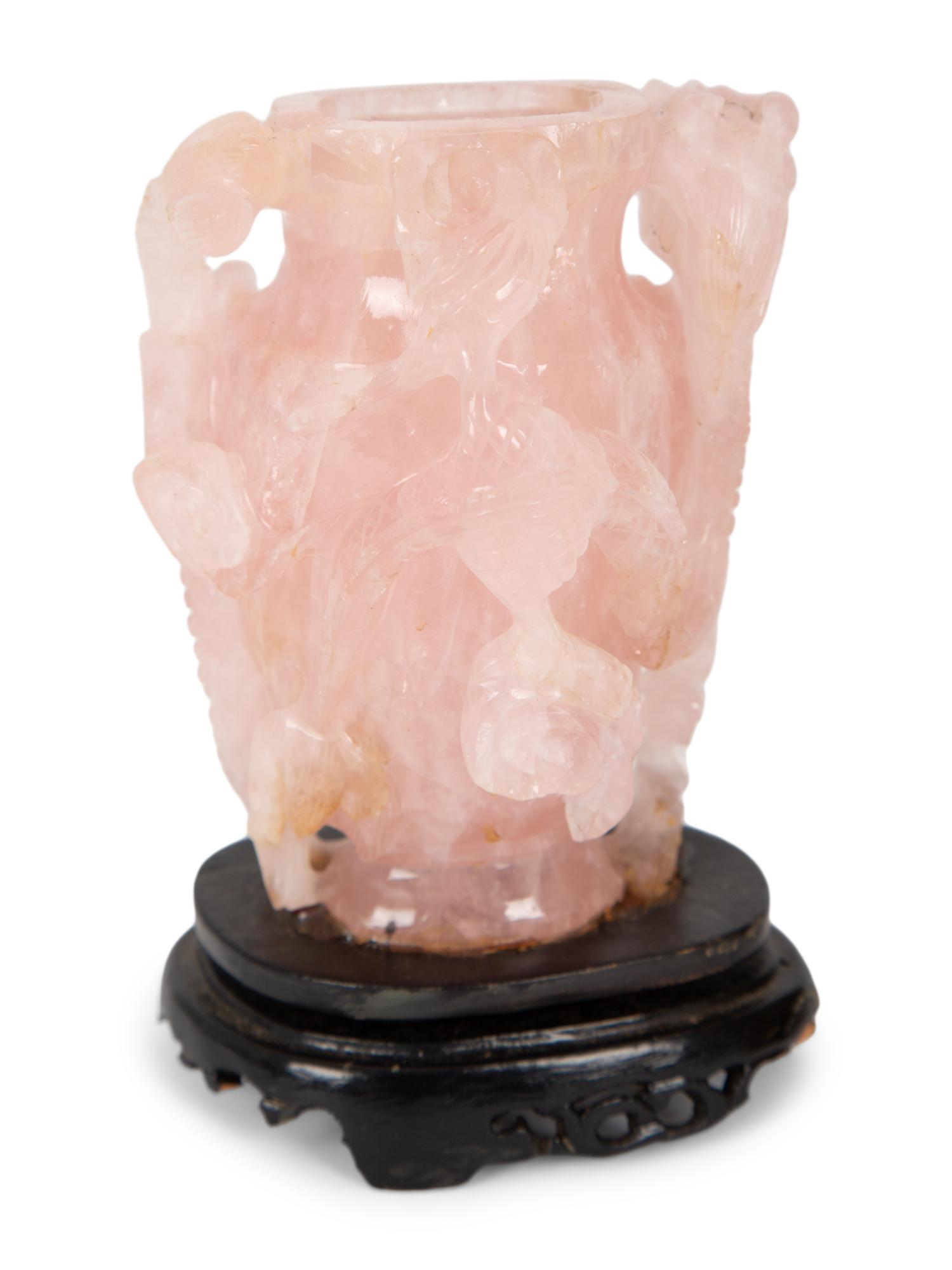 Two Chinese Carved Hardstone Urns — 20TH CENTURY