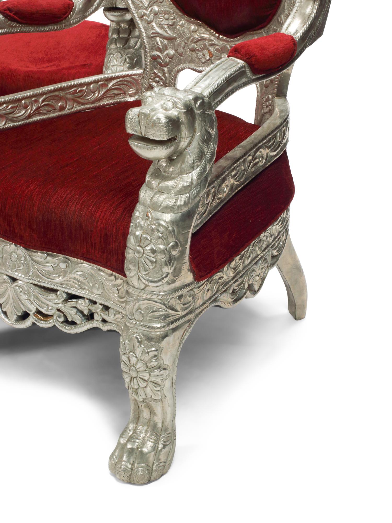 An Anglo-Colonial Style Metal-Clad Seating Suite