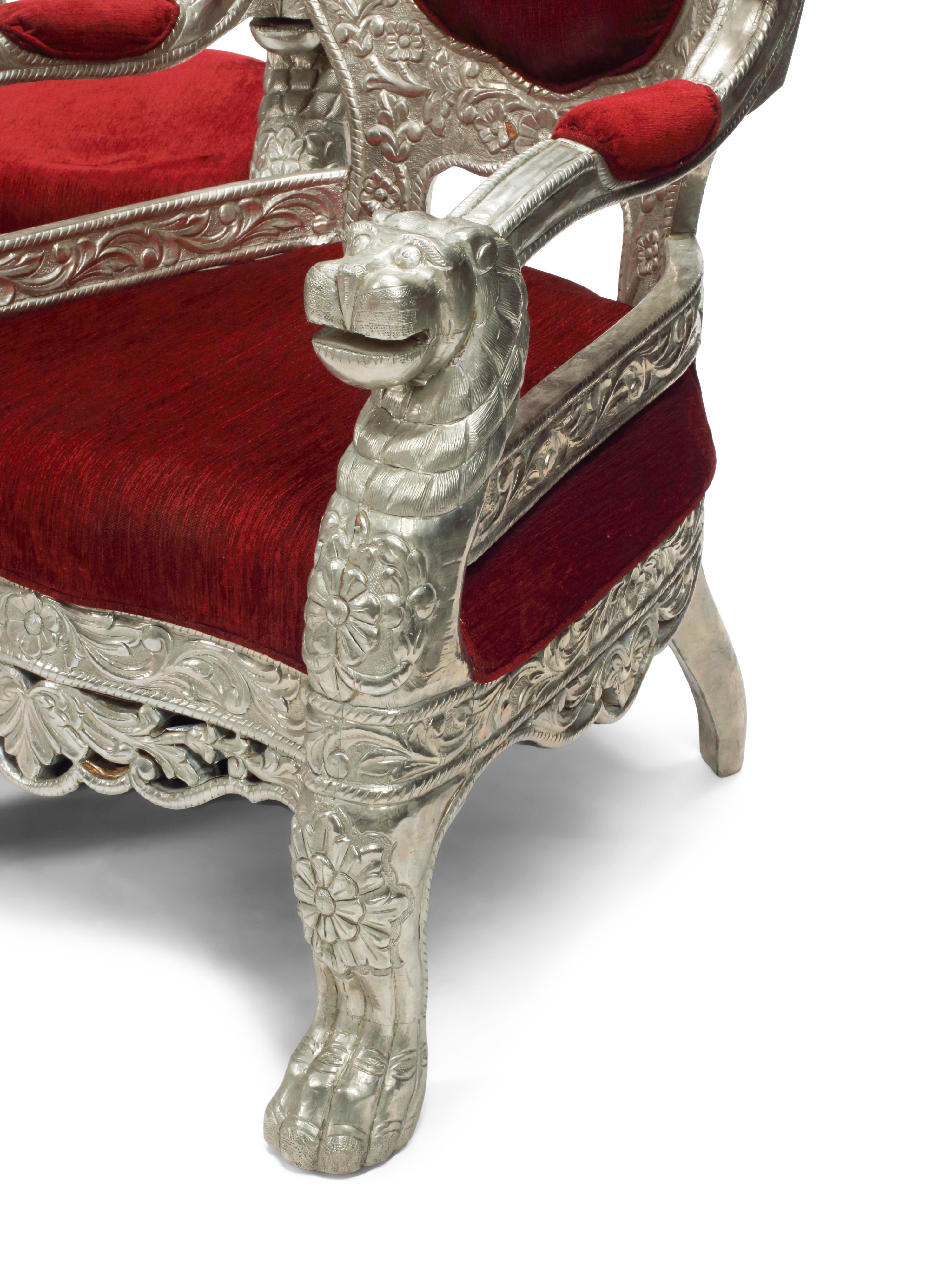 An Anglo-Colonial Style Metal-Clad Seating Suite
