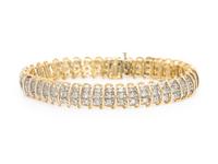 BICOLOR GOLD AND DIAMOND BRACELET