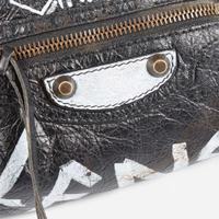 Balenciaga Agneau Classic Hardware Graffiti All Over S City in Black Balenciaga