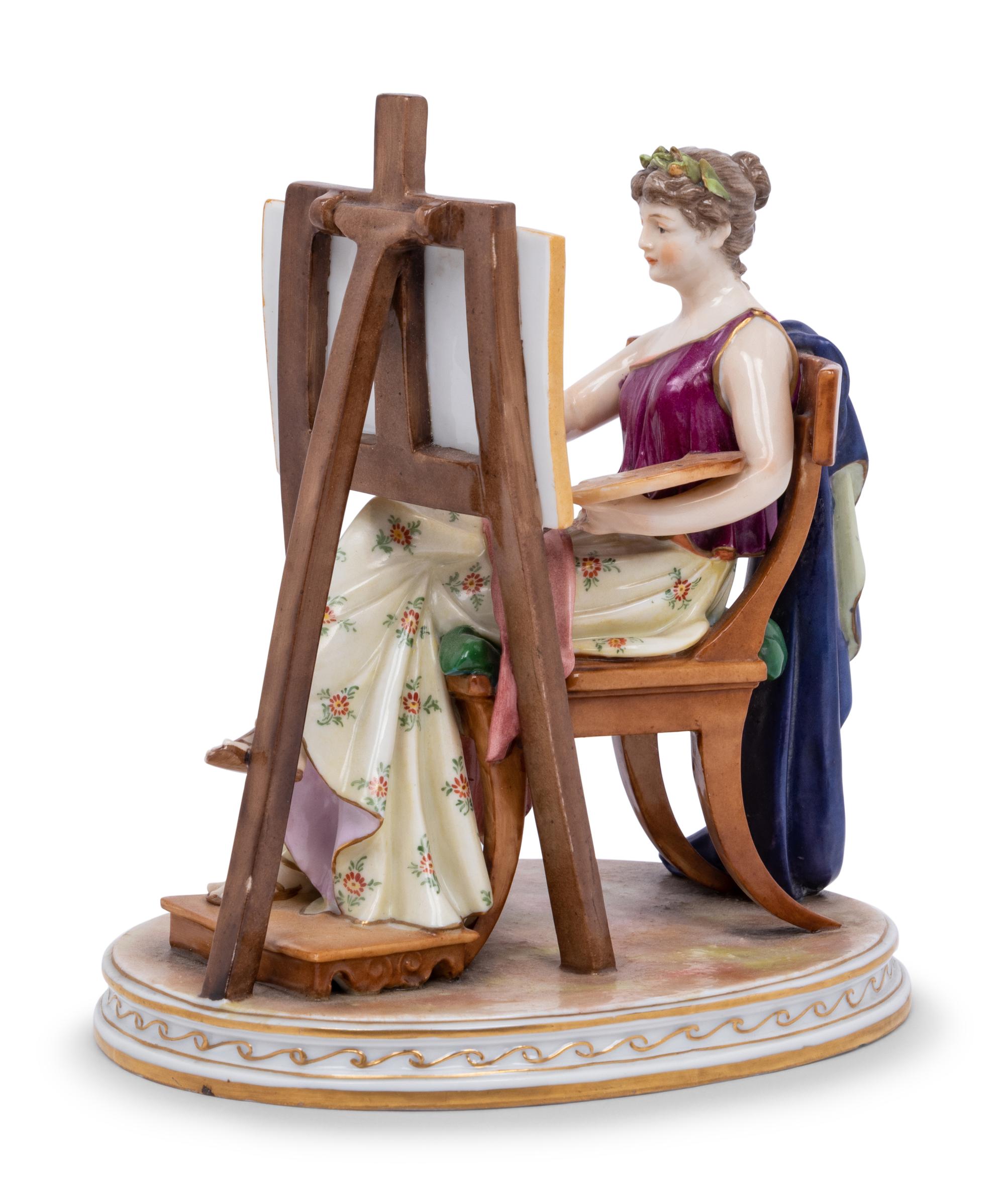 A Continental Porcelain Allegorical Figure