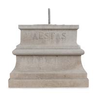 A Set of Four Monumental Carved Marble Garden Herms Allegorical of the Four Seasons