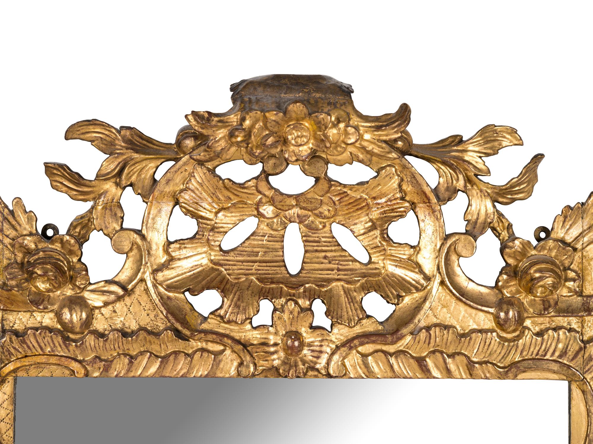 A Régence Style Giltwood Mirror