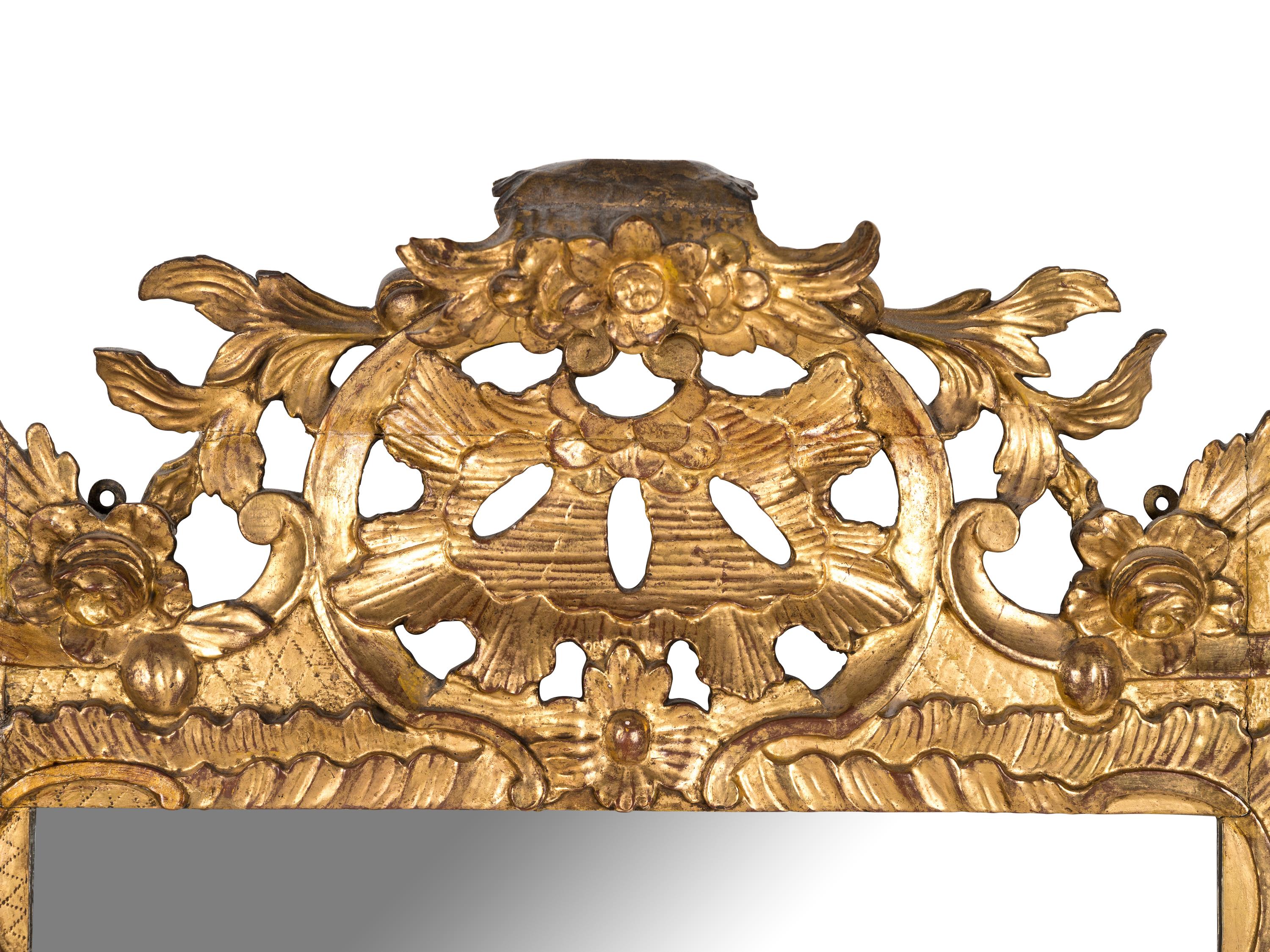 A Régence Style Giltwood Mirror