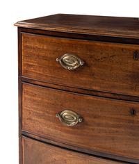 A George III Mahogany Bowfront Chest of Drawers