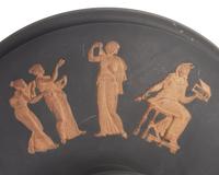 A Turner Neo-Grec Black Basalt Pedestal Dish