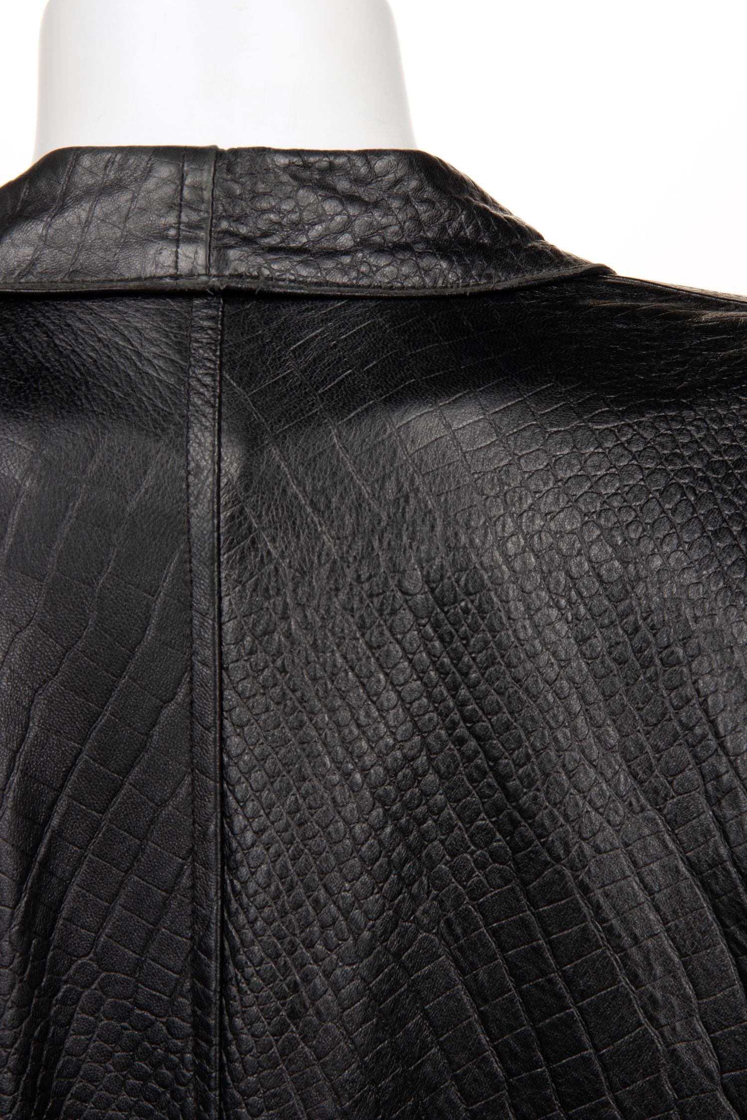 Nine Jean Muir Leather Outerwear Pieces, 1980s