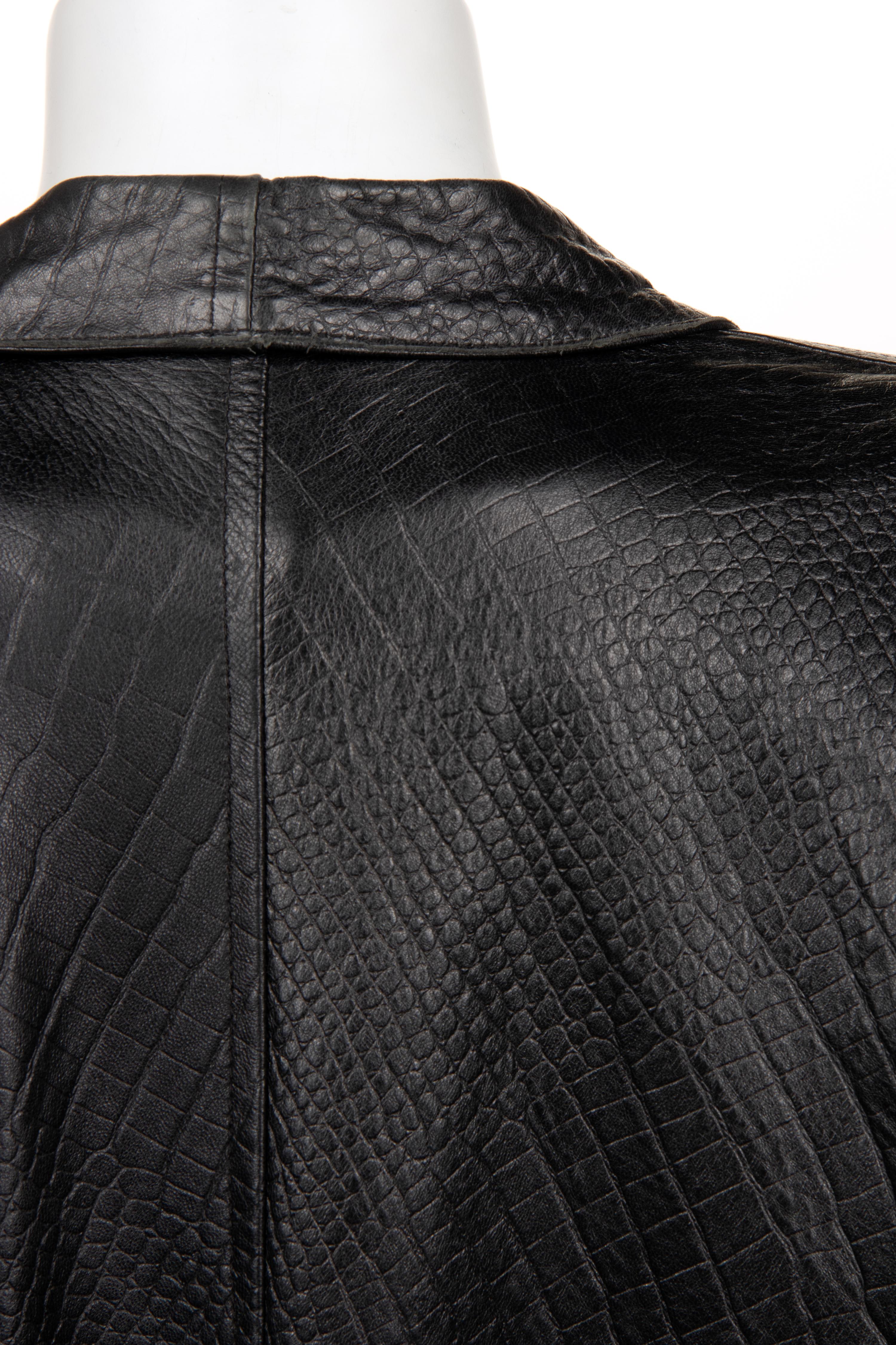 Nine Jean Muir Leather Outerwear Pieces, 1980s