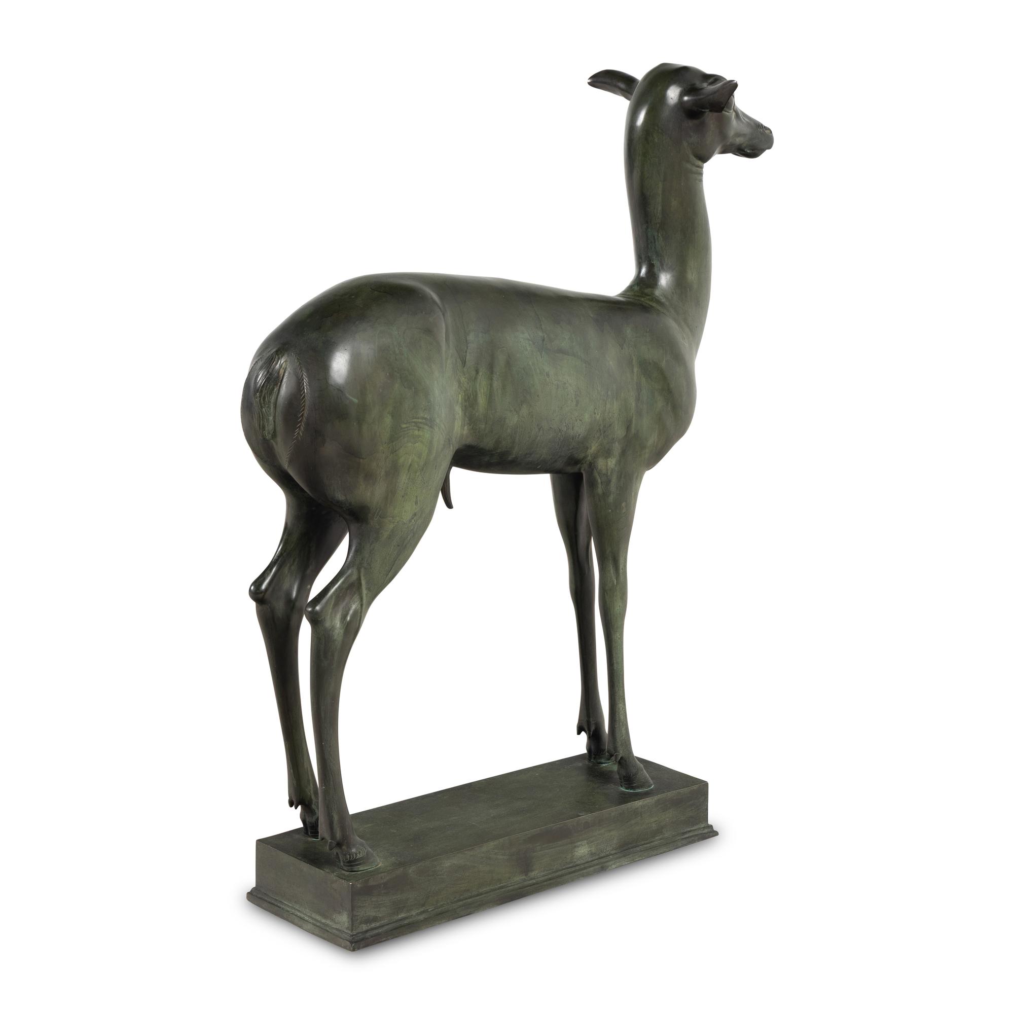 A Pair of Grand Tour Bronze Deer