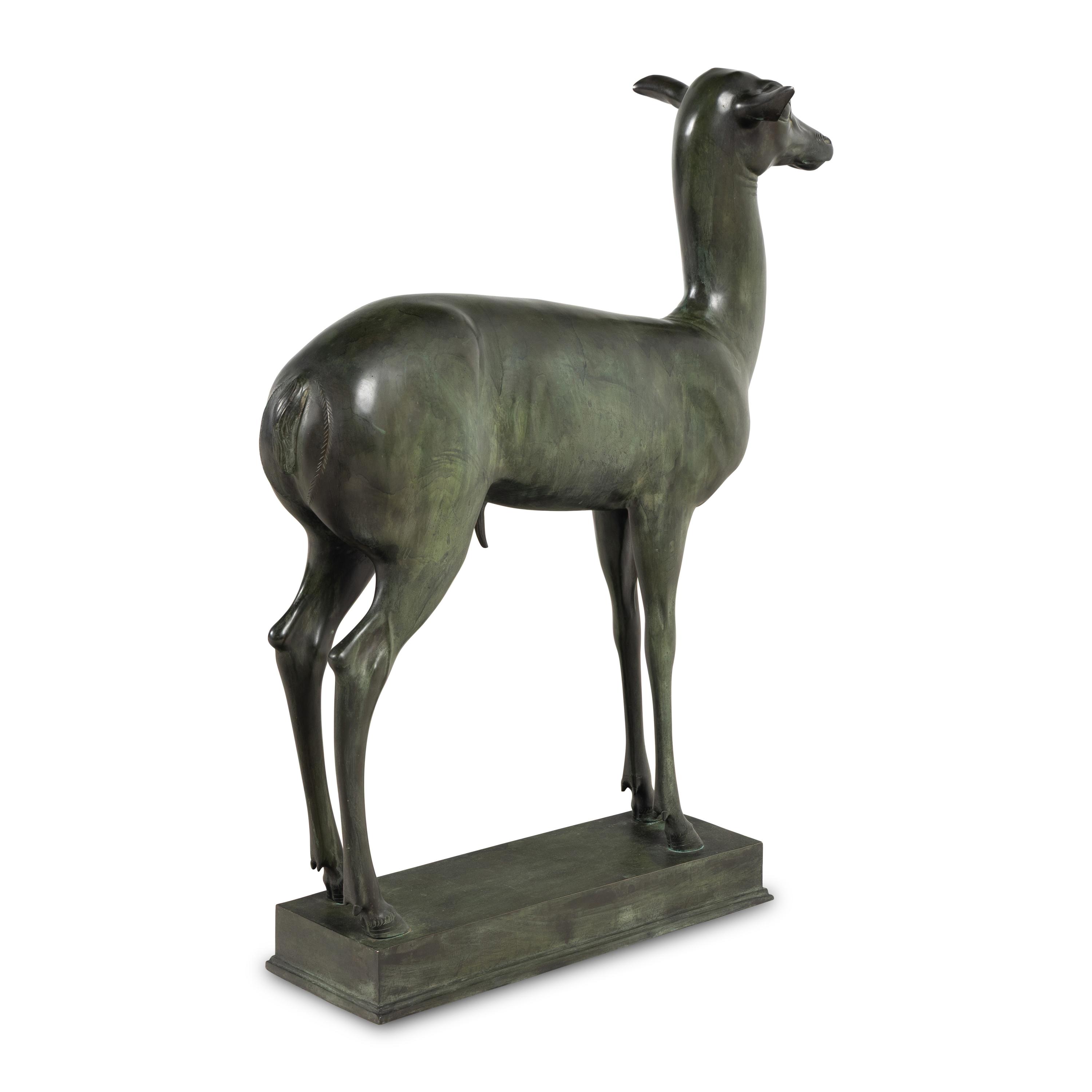 A Pair of Grand Tour Bronze Deer
