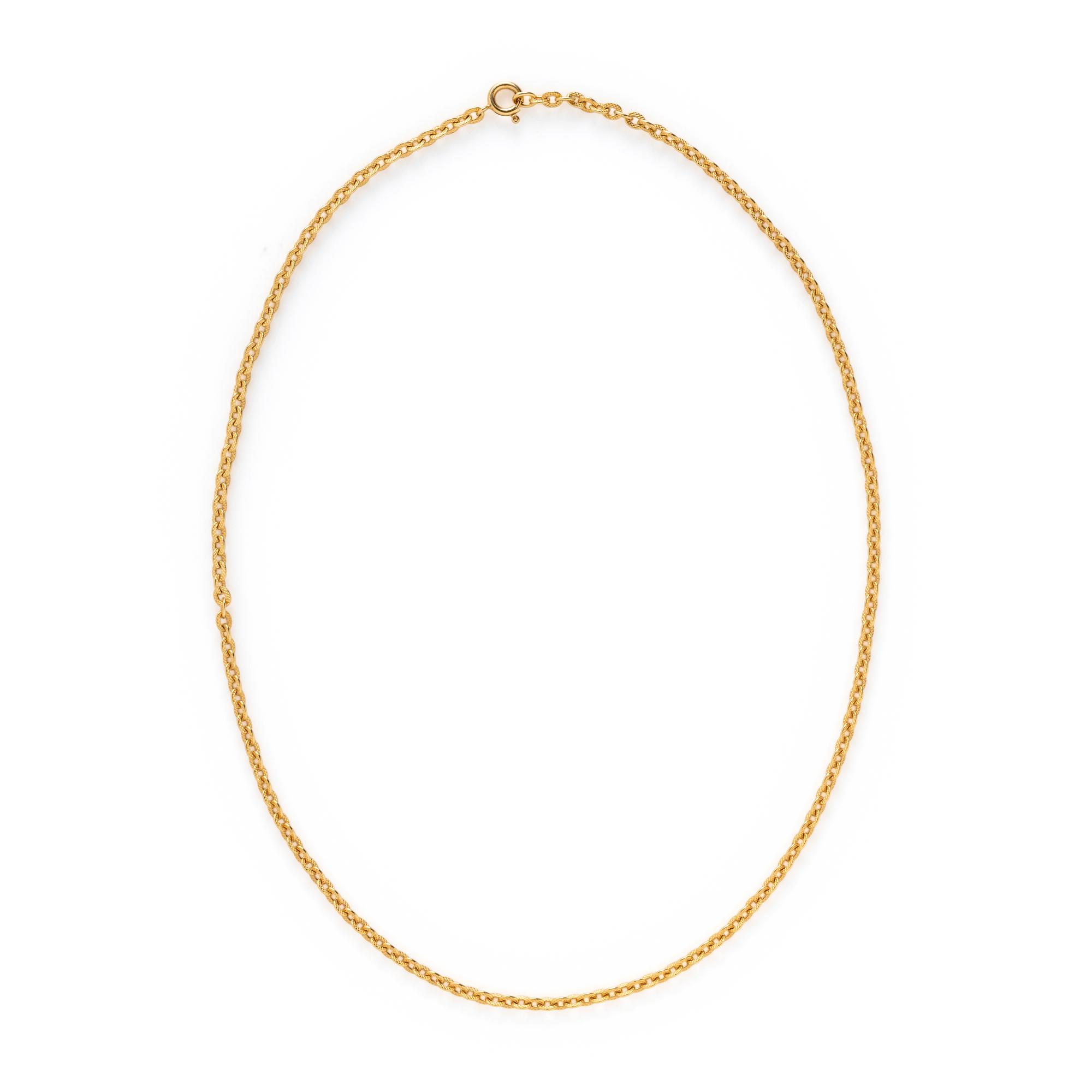 YELLOW GOLD BOW BROOCH AND CHAIN NECKLACE