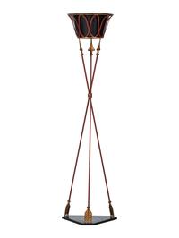 A Neoclassical Style Painted Tole Torchere