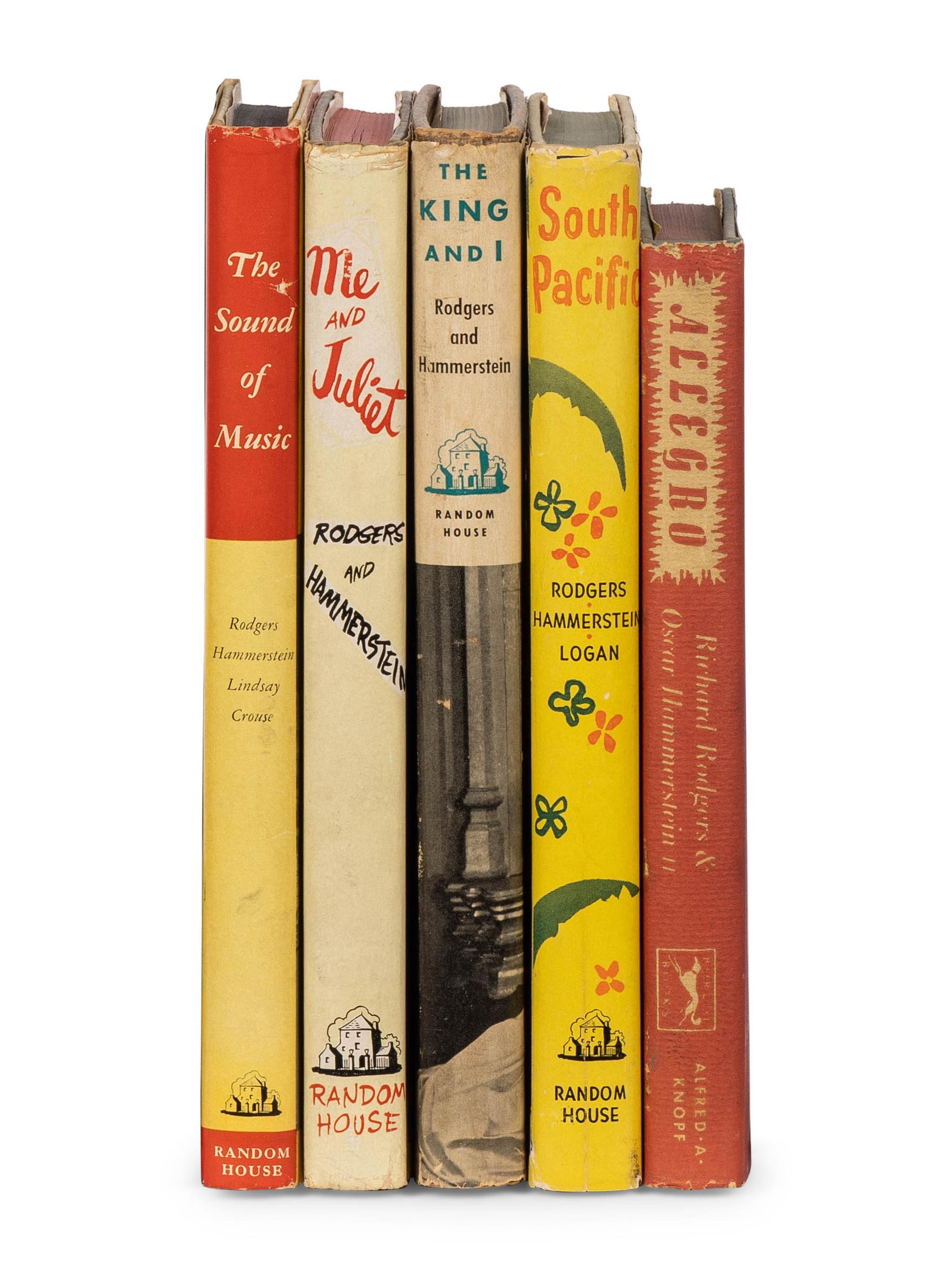 [THEATER - MUSICAL]. A group of 5 works by Richard Rodgers and Oscar Hammerstein, comprising: