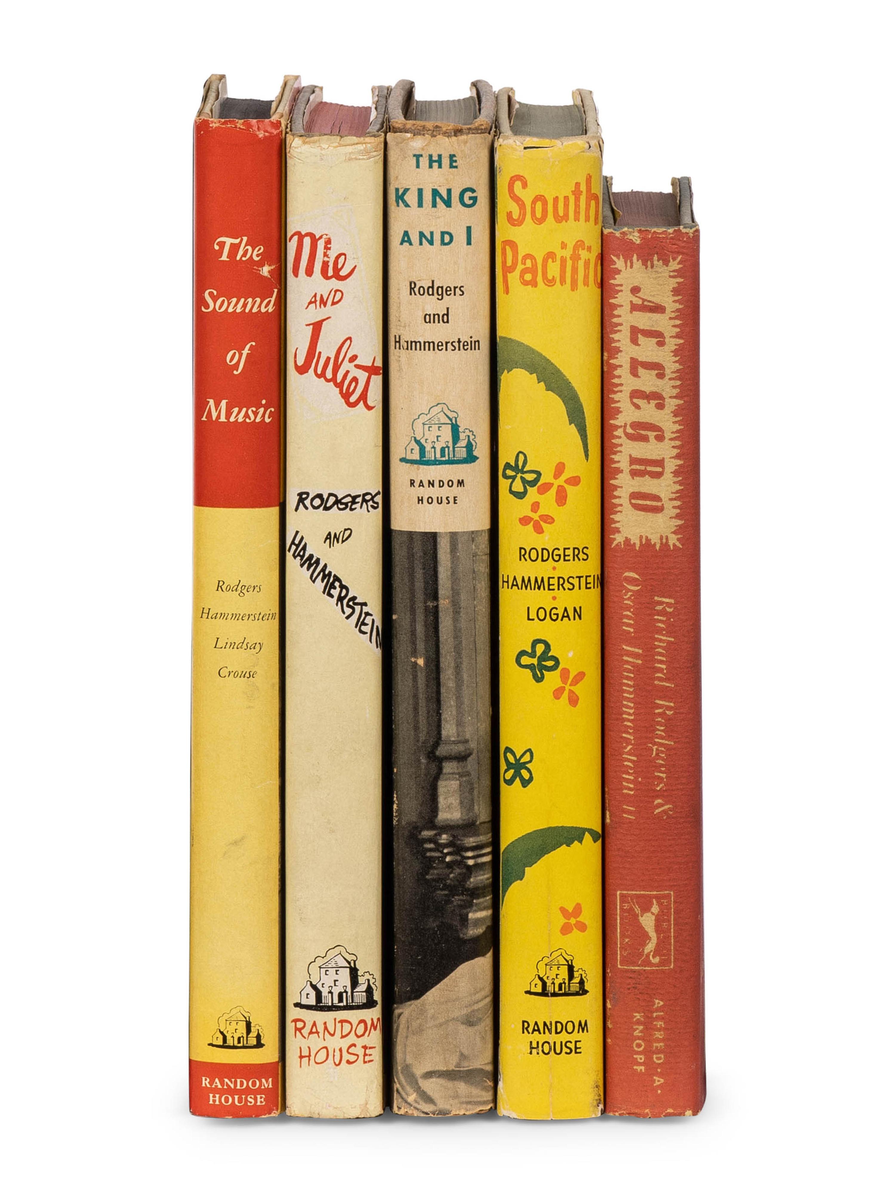 [THEATER - MUSICAL]. A group of 5 works by Richard Rodgers and Oscar Hammerstein, comprising: