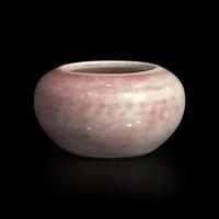 A Chinese copper red-glazed globular water coupe 釉里红水盂 Qing dynasty, 18th/19th century ? ???????