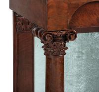A Classical Carved and Veneered Walnut Marble Top Pier Table