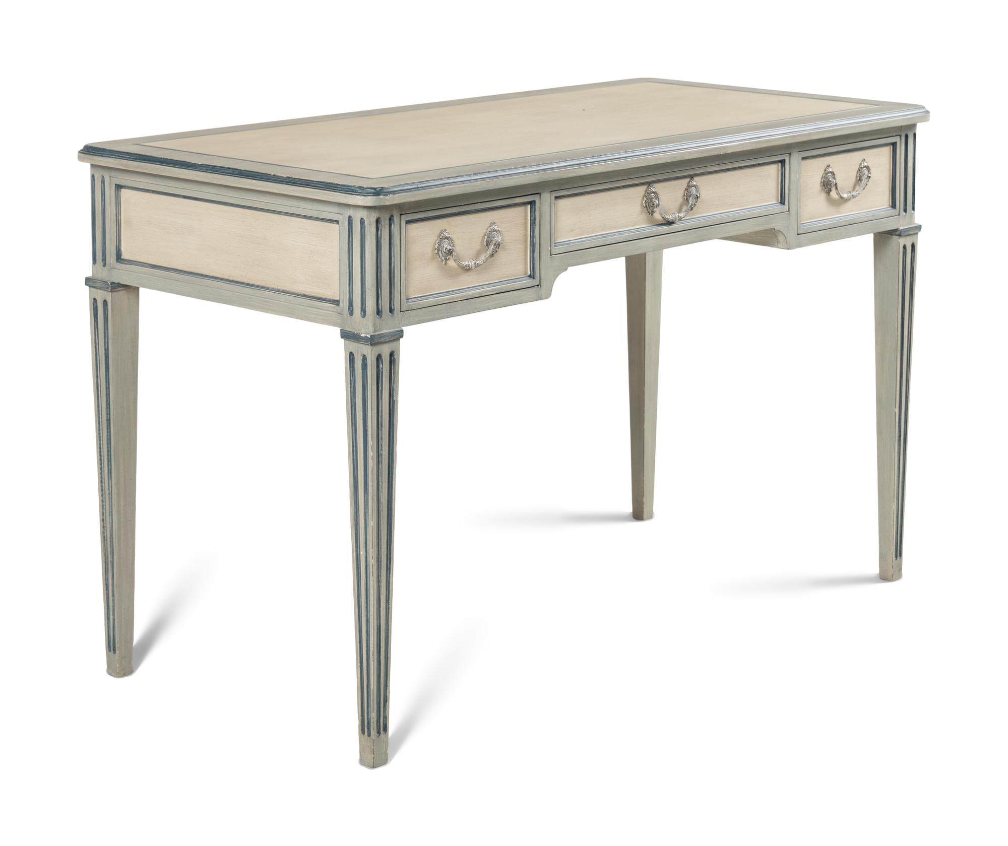 A Louis XVI Style Painted Dressing Table