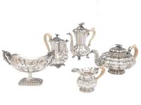 An Austrian Silver Four-Piece Tea and Coffee Service