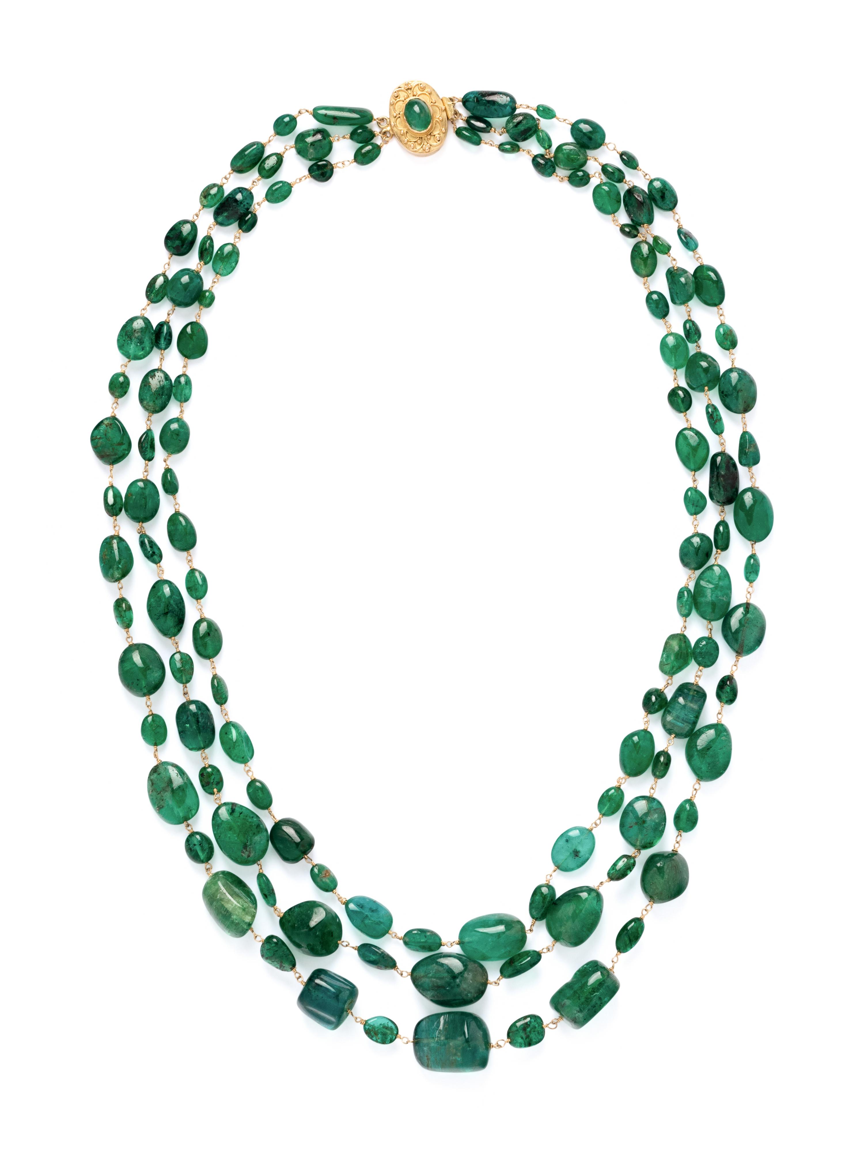 EMERALD BEAD NECKLACE