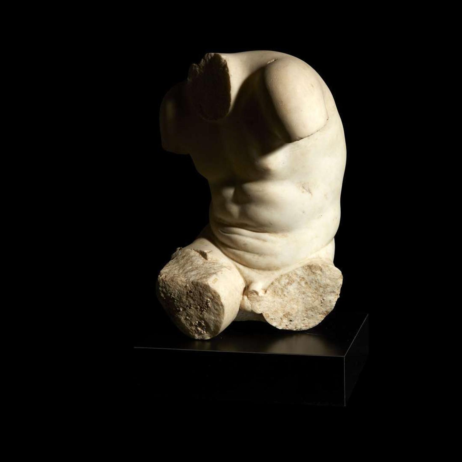 ROMAN TORSO OF THE "SPINARIO" 1st Century BC-1st Century AD