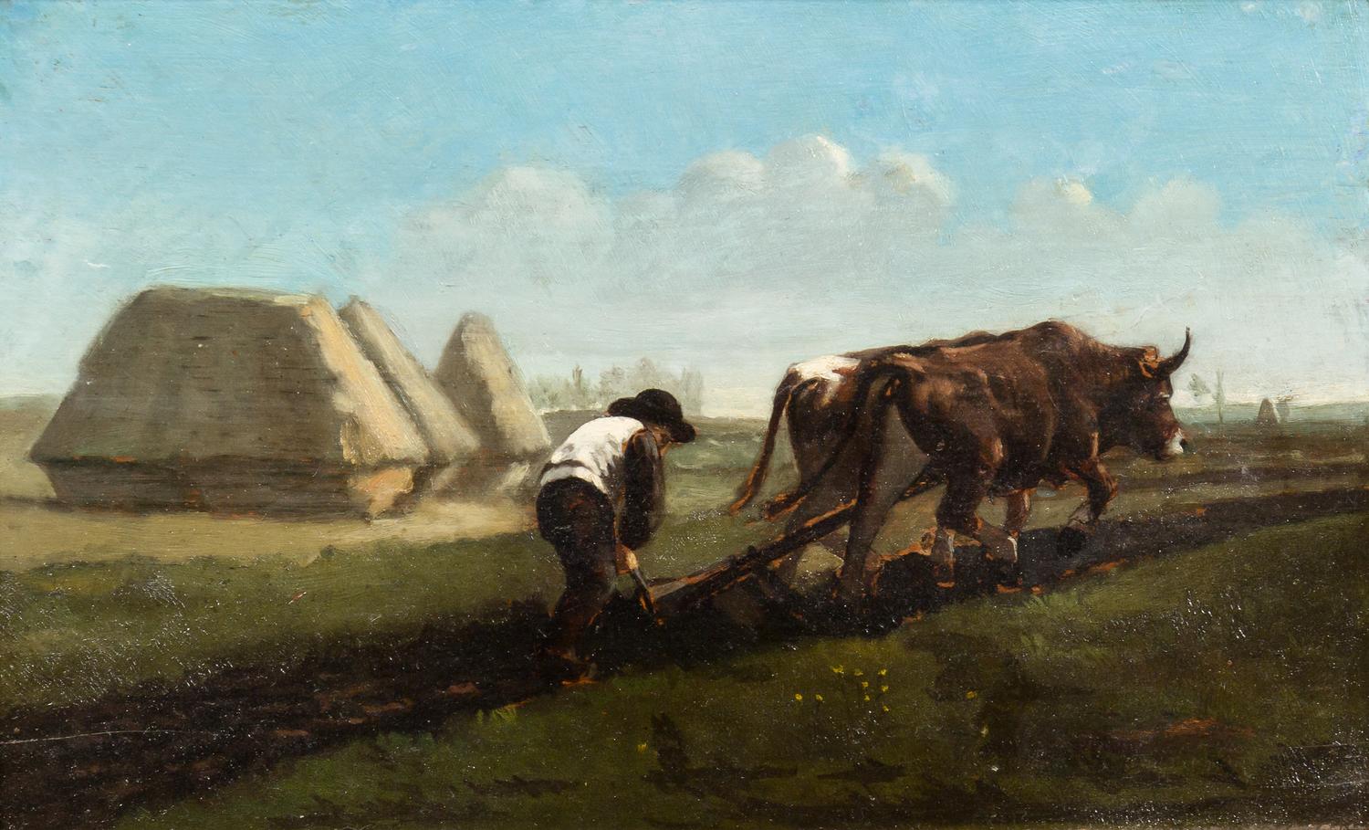 Workshop of Rosa Bonheur, (French, 1822-1899), Ploughing Scene