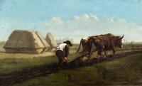 Workshop of Rosa Bonheur, (French, 1822-1899), Ploughing Scene