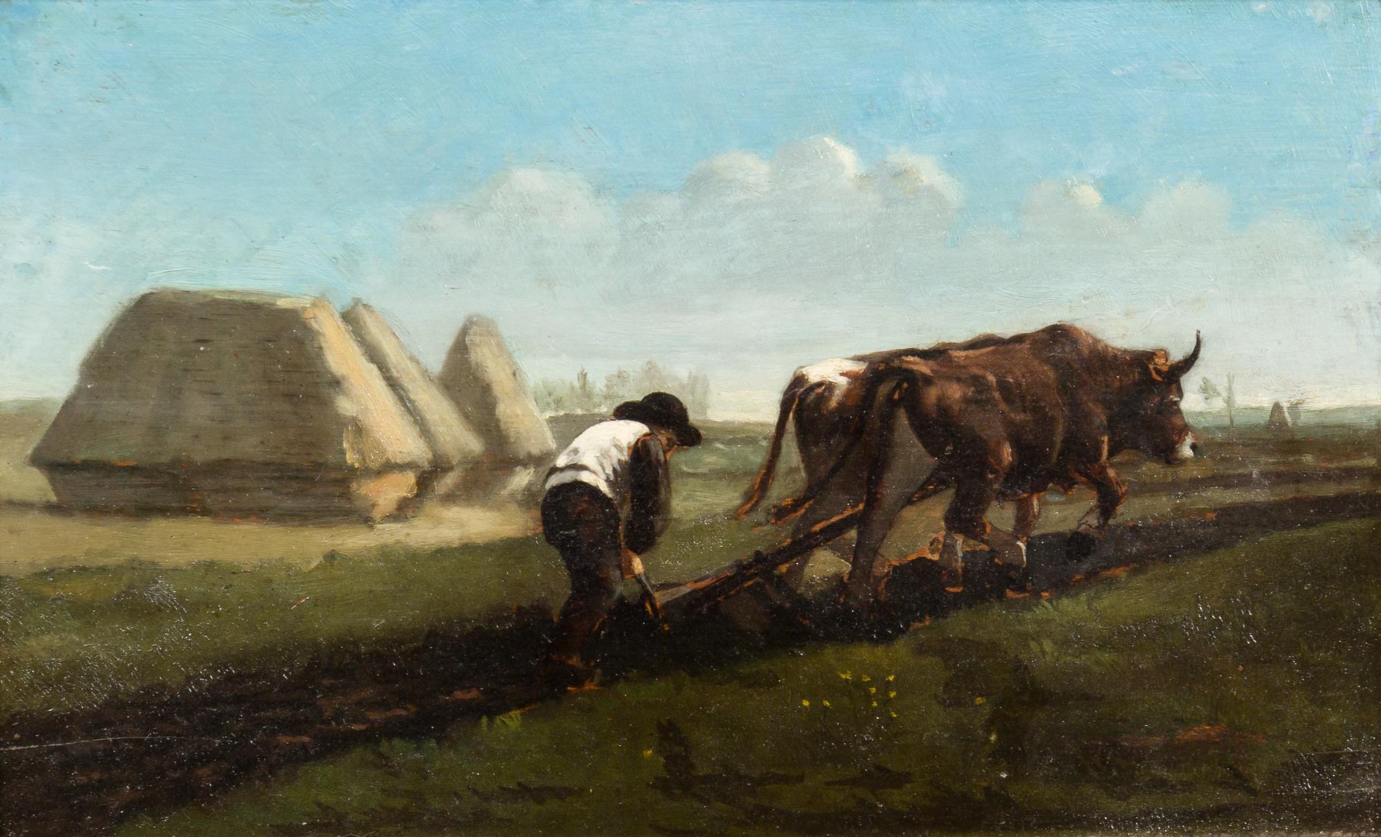 Workshop of Rosa Bonheur, (French, 1822-1899), Ploughing Scene