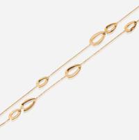 A collection of two gold necklaces, David Yurman and Ippolita