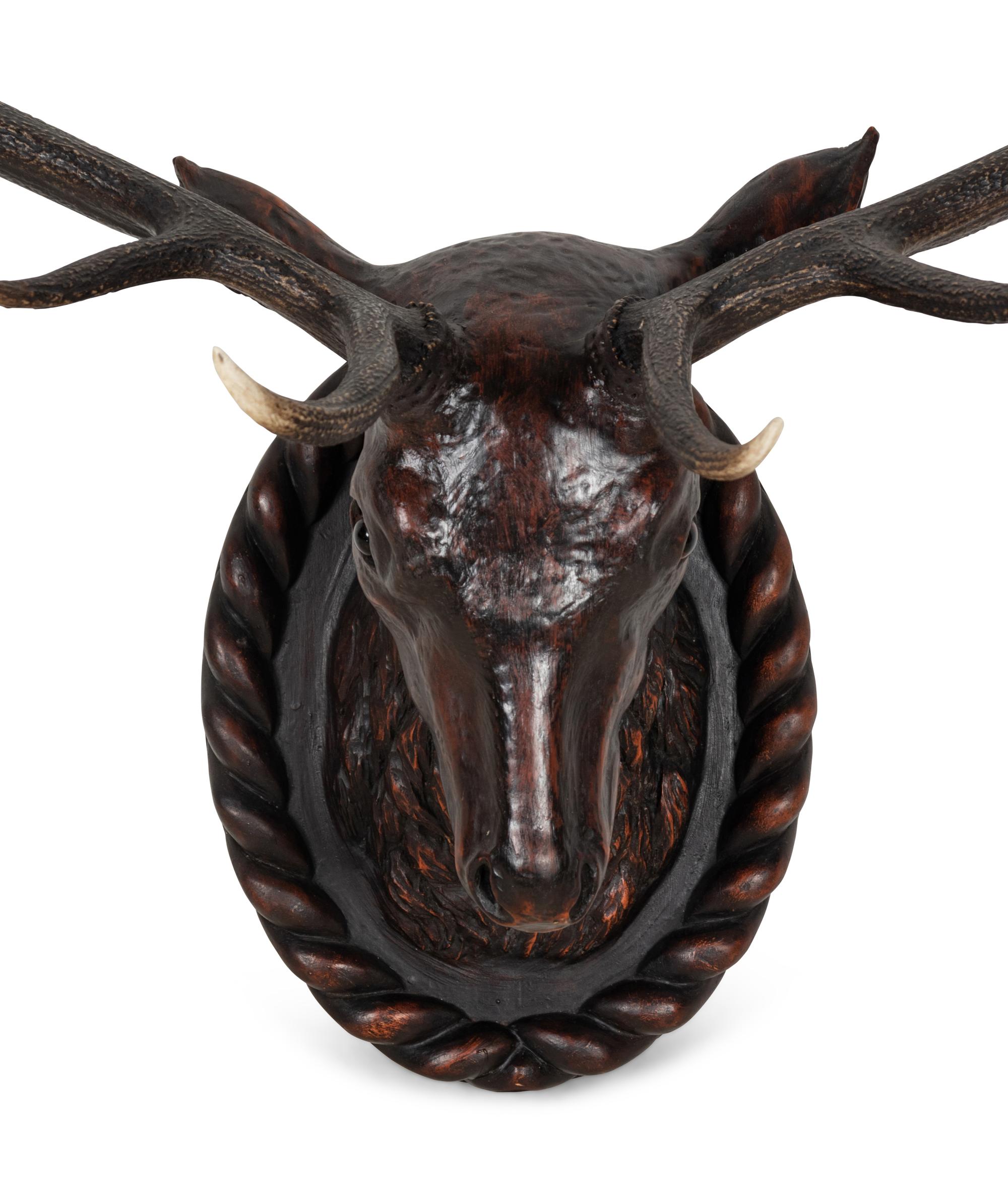 A Black Forest Style Composition Stag Trophy