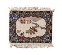A Persian Wool Pictorial Carpet, 2 feet 6 inches x 3 feet 4 inches.