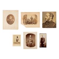 [Civil War]. A group of photographs of Civil War soldiers and officers, some identified.